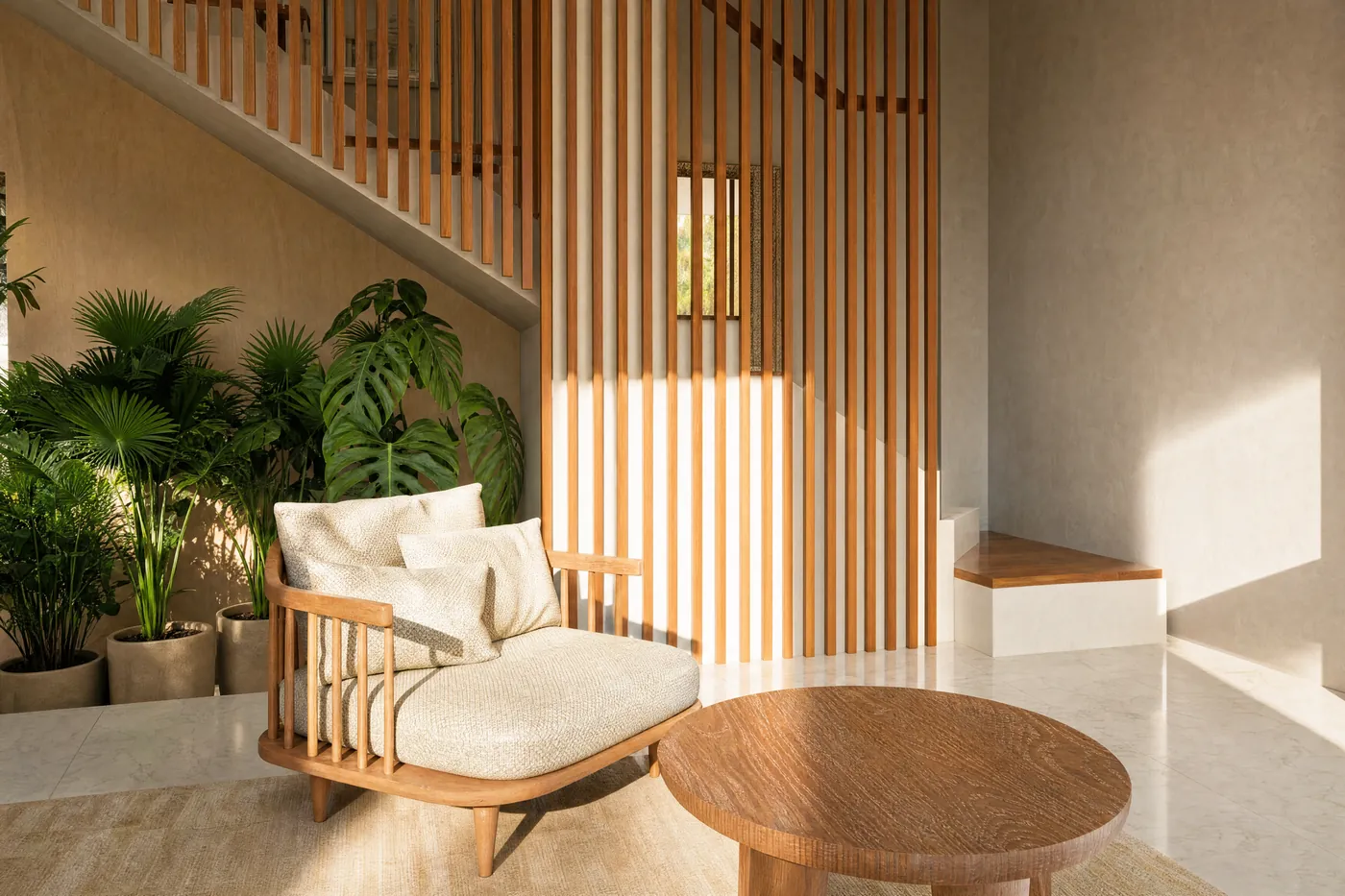 Villa Seseh — sunken seating